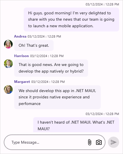 Custom attachment button in .NET MAUI Chat