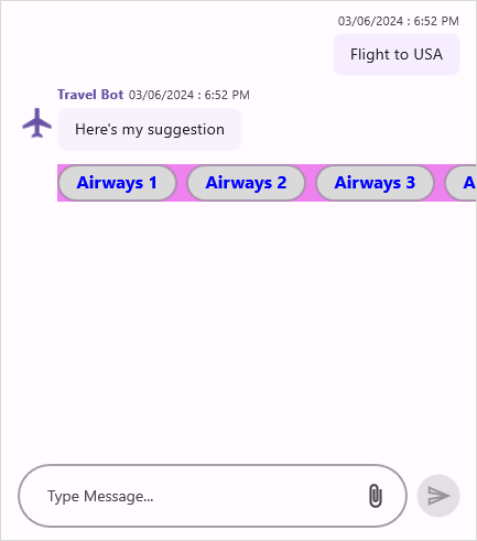 Suggestions style in .NET MAUI Chat