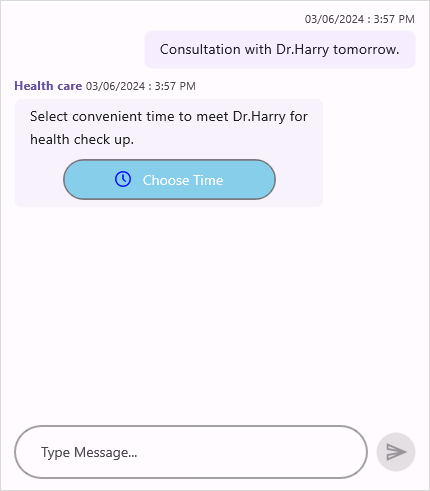 Time picker message style in .NET MAUI Chat