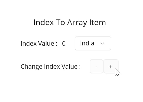 Index To ArrayItem Converter sample
