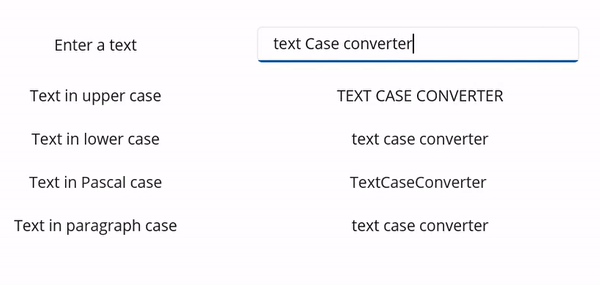 Text Case Converter sample