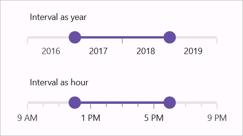 .NET MAUI datetime range slider overview