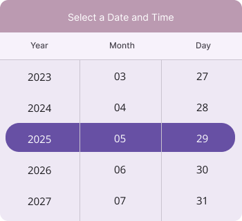 Set header template in .NET MAUI Date Time picker.