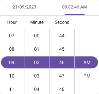 Time format in .NET MAUI Date Time picker.