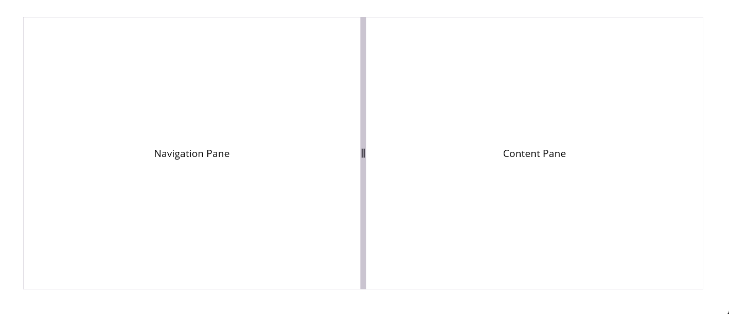 .NET MAUI Grid Splitter Horizontal Orientation