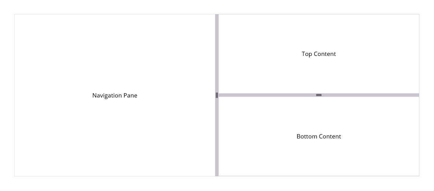 .NET MAUI Grid Splitter Nested Panest