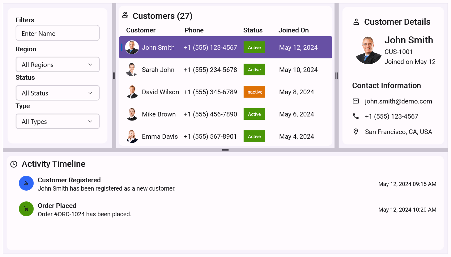 .NET MAUI grid splitter overview