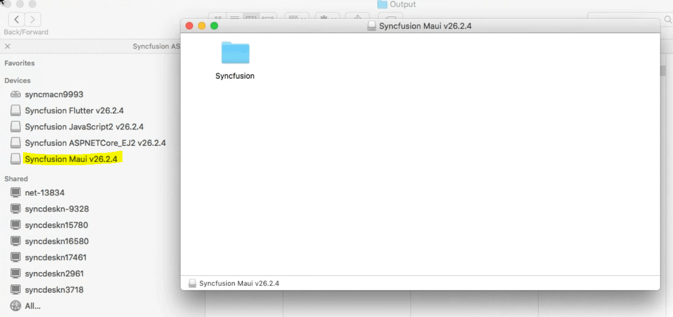 Mounted DMG contents in Finder