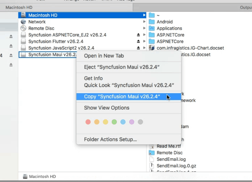 Copying the mounted disk file