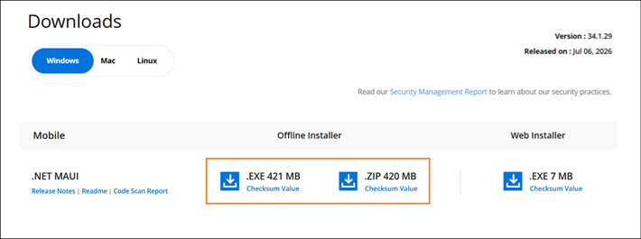 Syncfusion offline trial installer download