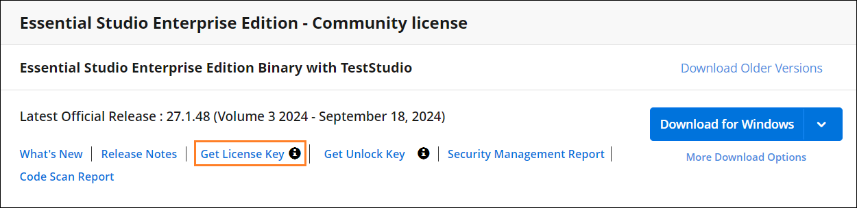 Get License Key