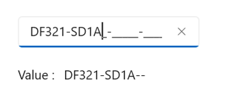 MAUI MaskedEntry includes literals