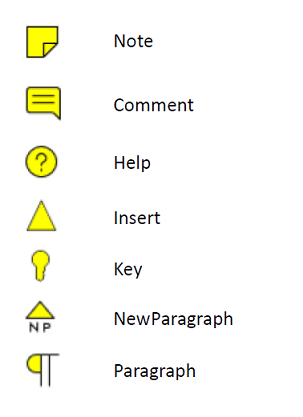 Sticky note icon types