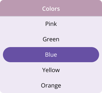 Column header template in .NET MAUI Picker.