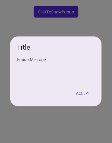 .NET MAUI Popup with accept button