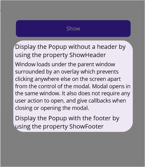 .NET MAUI Popup with AutoSize