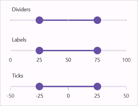 .NET MAUI range slider overview