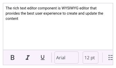 .NET MAUI Rich Text Editor with Text
