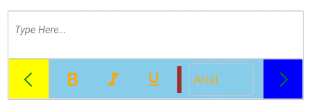 .NET MAUI Rich Text Editor with Toolbar settings