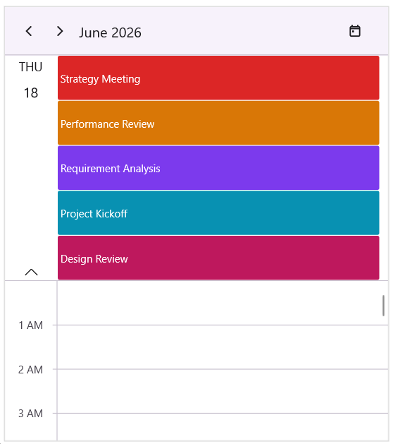 Customize all day appointments height in days view