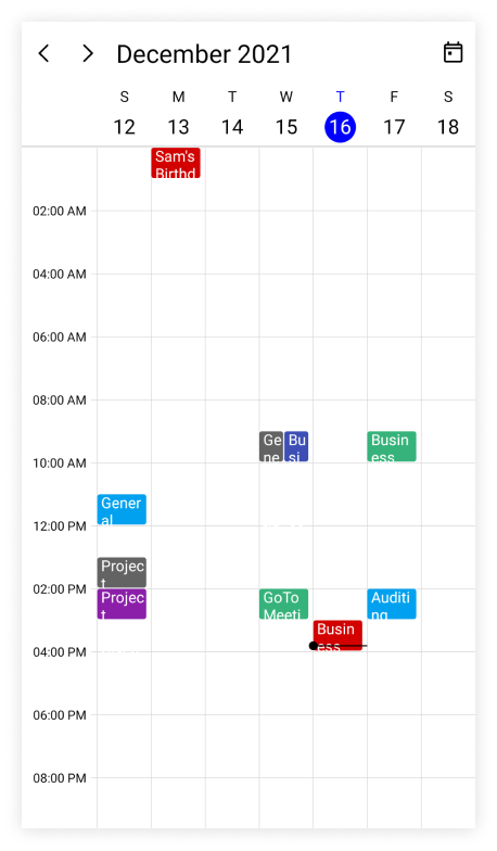 Change time interval in .NET MAUI Scheduler.