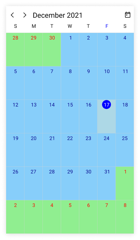 customize-month-cell-appearance-in-maui-scheduler