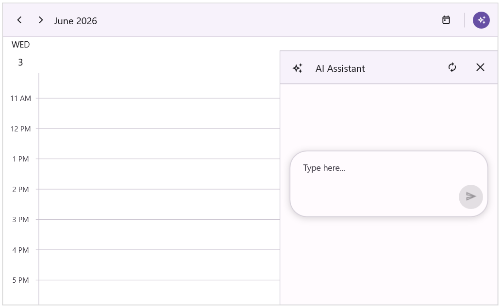 Assist view height in .NET MAUI AI-Powered Scheduler.