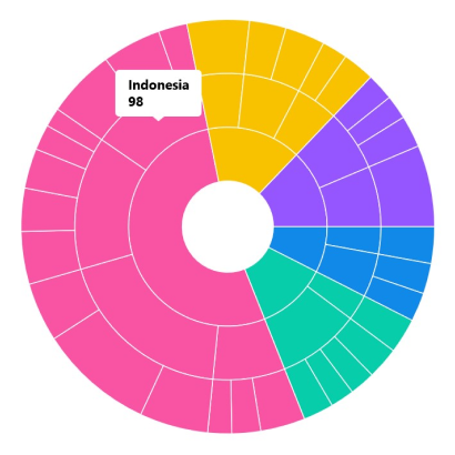 Tooltip customization in MAUI Sunburst Chart.