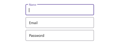 Reserve space for assistive label image