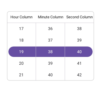 Set Column header text in .NET MAUI Time picker.