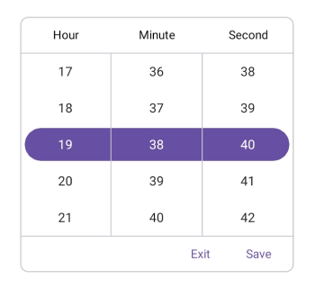 Set footer text in .NET MAUI Time picker.