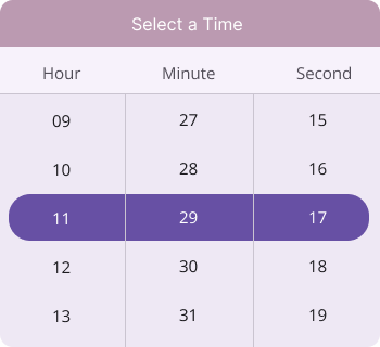 Set header template in .NET MAUI Time picker.