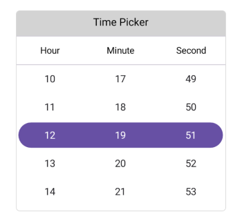 Set header text in .NET MAUI Time picker.