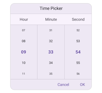 Shrink Mode in .NET MAUI Time Picker.