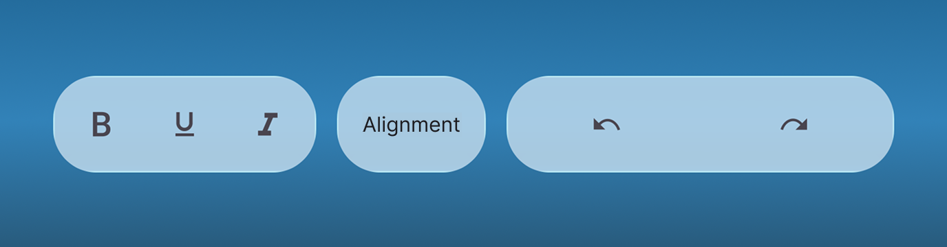 Liquid glass Grouping effect in .NET MAUI Toolbar