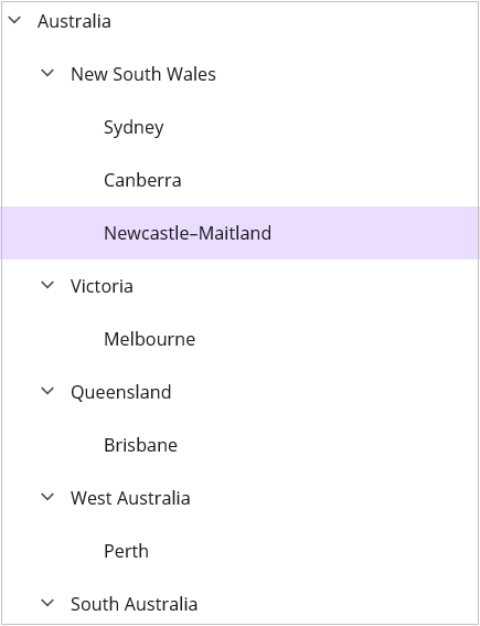 .NET MAUI TreeView with FullRowSelect