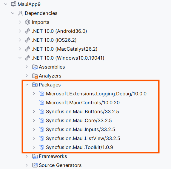Added NuGet in MAUI Project