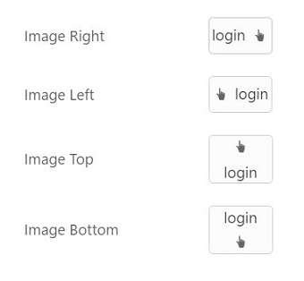 Image position in PHP Button