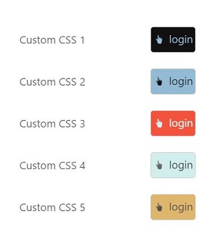 Custom CSS in PHP Button