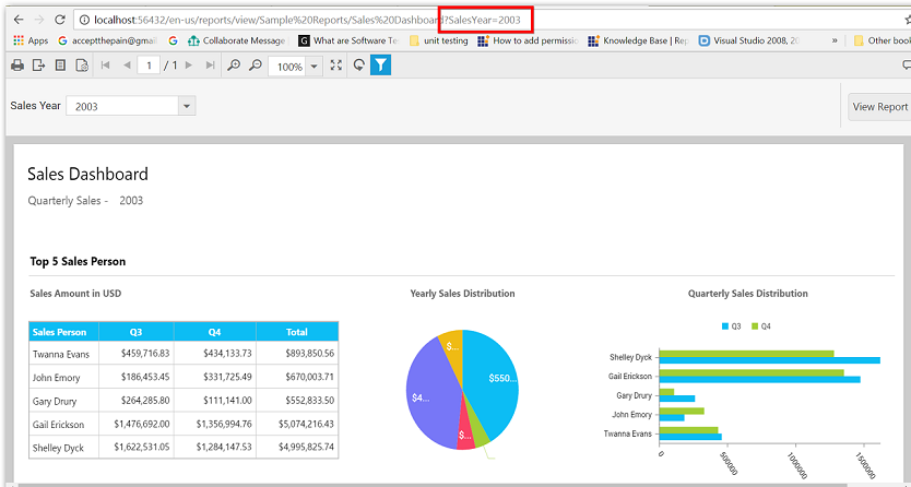 Reports with Report Parameter