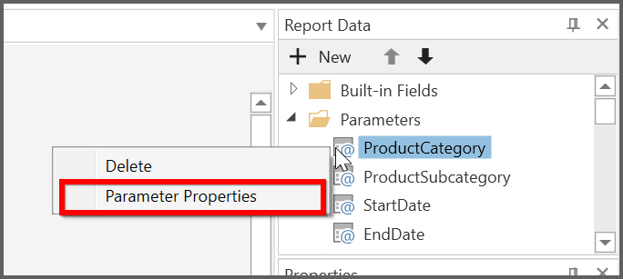 Parameter properties