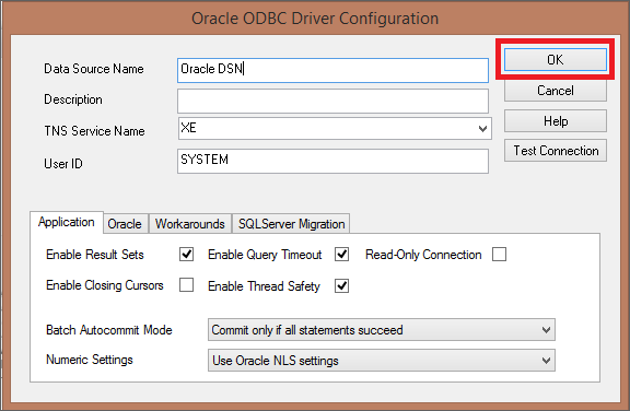 ODBC Configuration