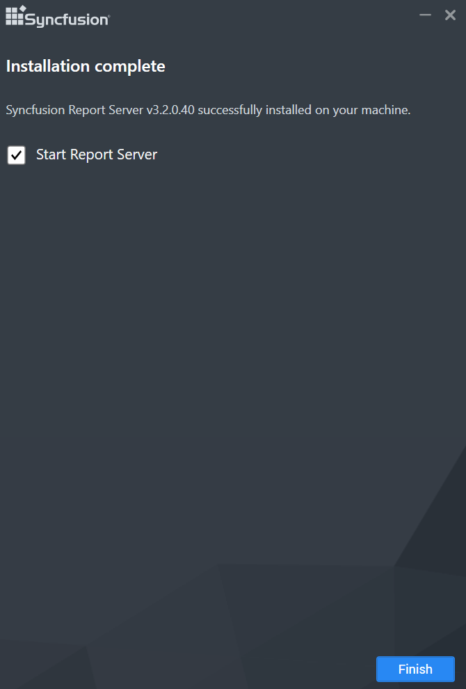 Start Report Server