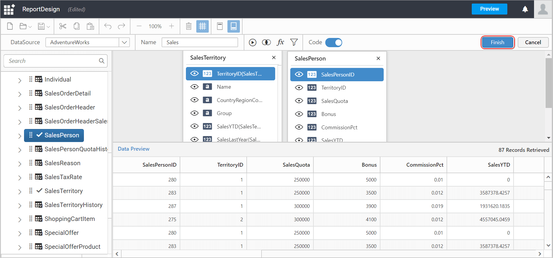 Finish Dataset