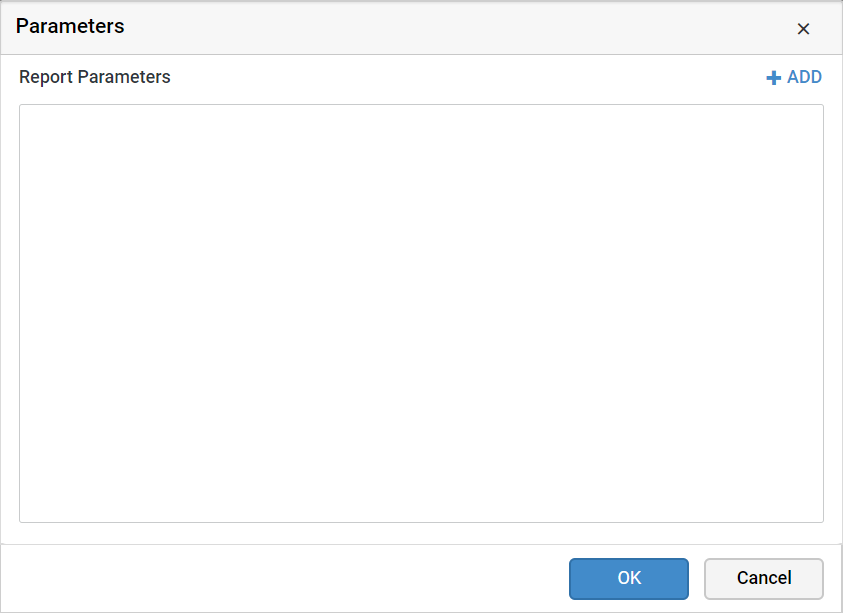 Query parameters dialog
