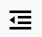 Outdent icon