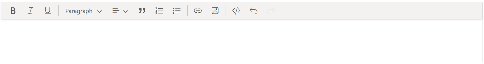 ASP.NET Core Rich Text Editor Control