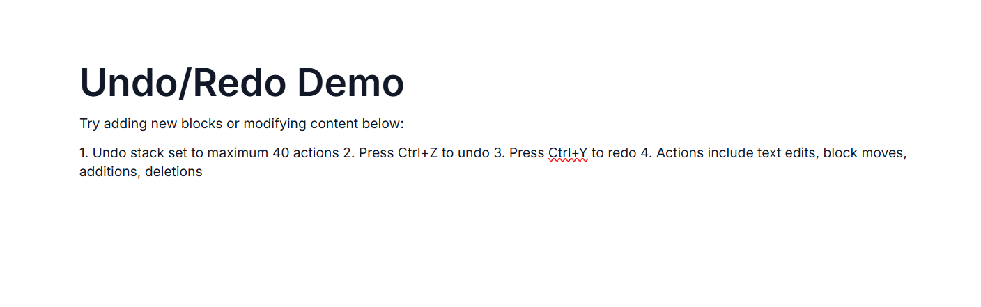Undo Redo