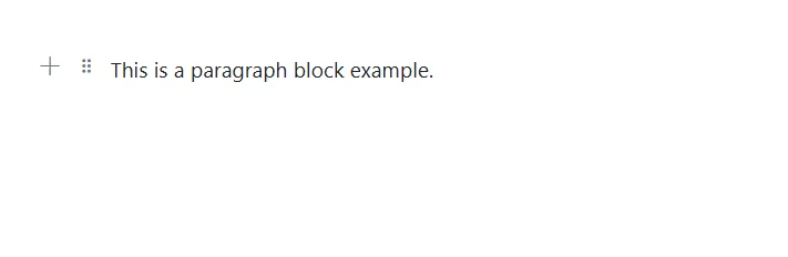 Blazor Block Editor Paragraph Block