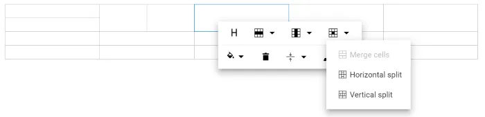 Blazor RichTextEditor table cell spliting
